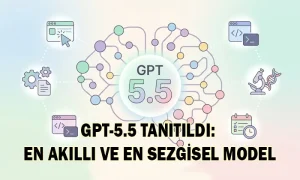 OpenAI GPT-5.5'i Tanıttı OpenAI GPT-5.5'i Tanıttı. Başlıklı Öne Çıkan Görsel