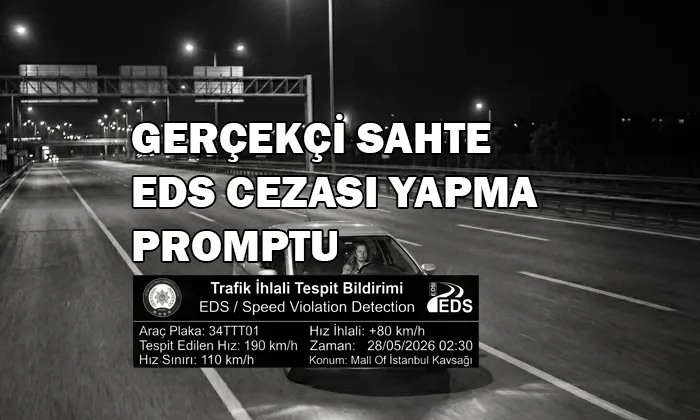 Yapay Zeka ile Trafik Cezası Fotoğrafı Yapma Promptu Yapay Zeka ile Trafik Cezası Fotoğrafı Yapma Promptu başlıklı öne çıkan görsel.