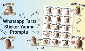 Whatsapp Tarzı Sticker Yapma Promptu Whatsapp Tarzı Sticker Yapma Promptu başlıklı öne çıkan görsel.