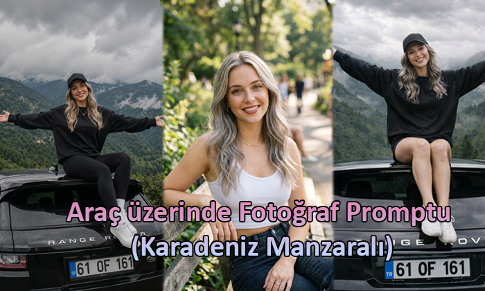 Araç üzerinde Fotoğraf Promptu (Karadeniz Manzaralı) Araç uzerinde Fotograf Promptu (Karadeniz Manzaralı) yazılı kapak fotografi.