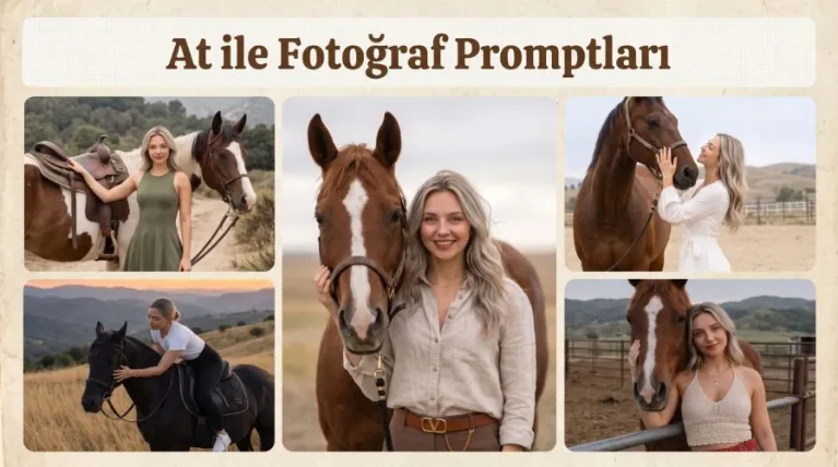 At ile Fotoğraf Promptları At ile Fotoğraf Promptları başlıklı öne çıkan görsel.