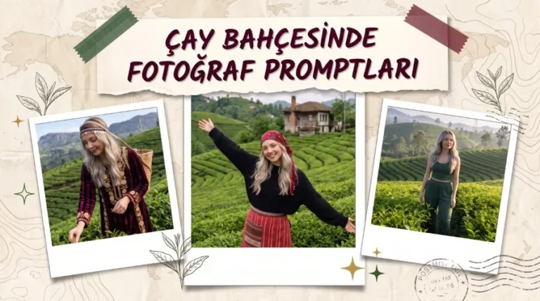 Çay Bahçesinde Fotoğraf Promptu Çay Bahçesinde Fotoğraf Promptu başlıklı öne çıkan görsel.