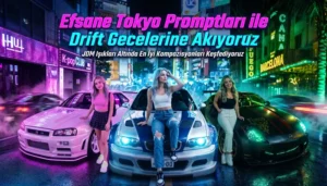 Efsane Tokyo Promptları ile Drift Gecelerine Akıyoruz Efsane Tokyo Promptları ile Drift Gecelerine Akıyoruz başlıklı öne çıkan görsel.