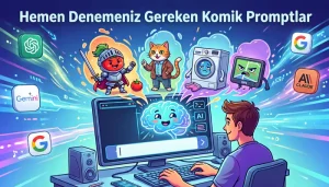 Hemen Denemeniz Gereken Komik Promptlar Hemen Denemeniz Gereken Komik Promptlar başlıklı öne çıkan görsel.