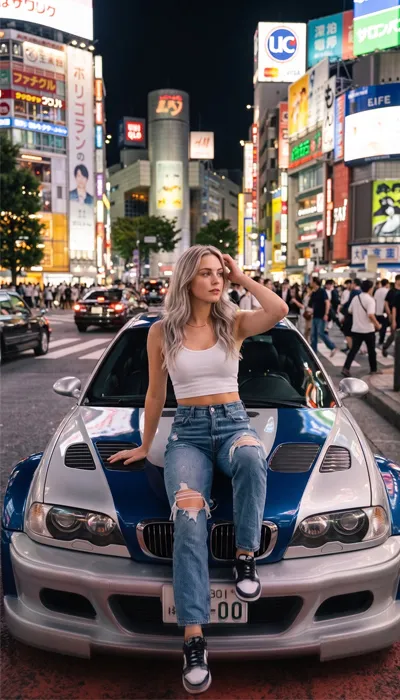 Efsane Tokyo Promptları ile Drift Gecelerine Akıyoruz Ikonik Mostwanted BMW Promptu Ornek Gorsel