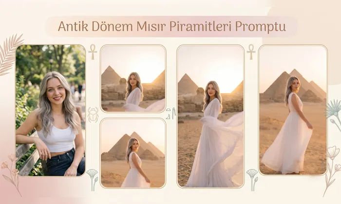 Antik Dönem Mısır Piramitleri Promptu Antik Mısır Piramitleri Promptu başlıklı öne çıkan görsel.