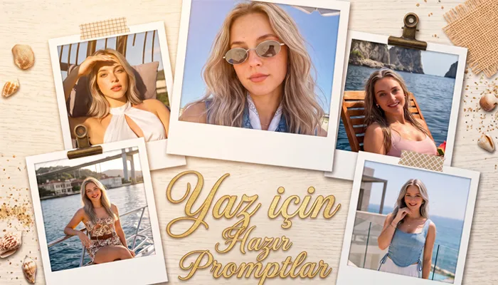 Yaz için Hazır Promptlar Yaz için Hazır Promptlar başlıklı öne çıkan kapak görseli.