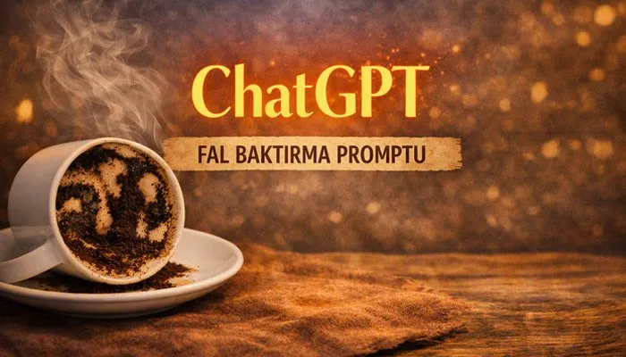 ChatGPT Fal Baktırma Promptu ChatGPT fal baktırma promptu başlıklı kahve fincanı içeren öne çıkan görsel.