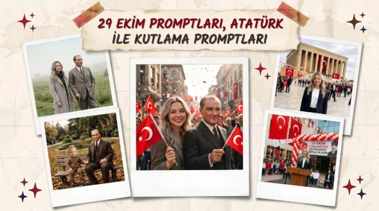 29 Ekim Promptları, Atatürk İle Kutlama Promptları başlıklı kapak görseli.