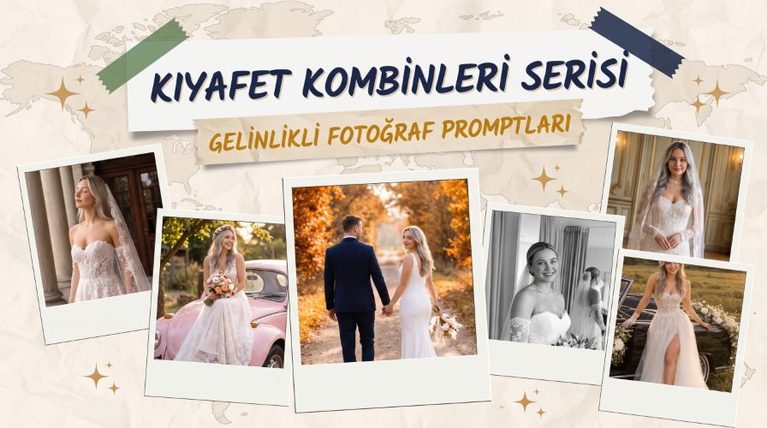 Gelinlikli Fotoğraf Yapma Promptları Yazısı için öne çıkan görsel.