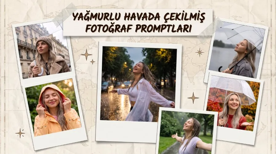 Yağmurlu Havada Çekilmiş Fotoğraf Promptları Yağmurlu Havada Çekilmiş Fotoğraf Promptları başlıklı kapak fotoğrafı.